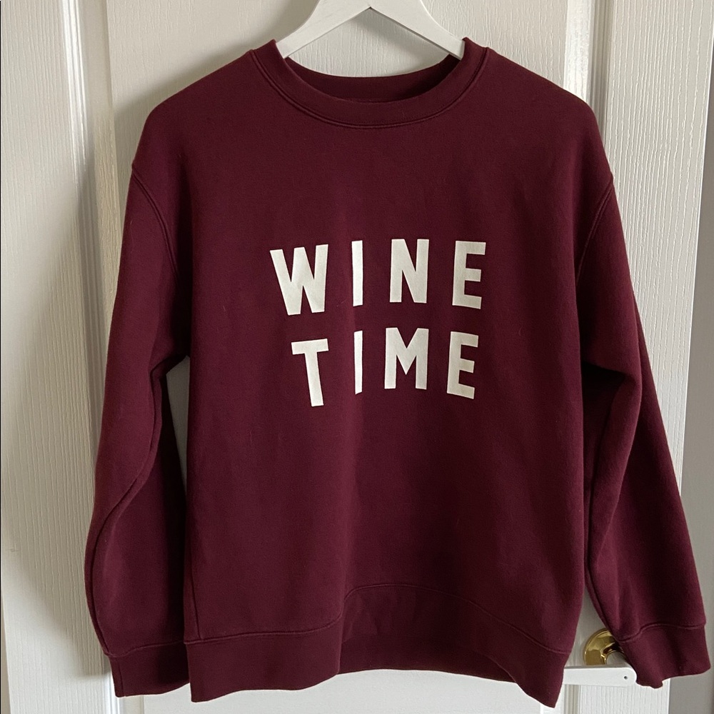 BRUNETTE THE LABEL - WINE TIME Classic Crew
